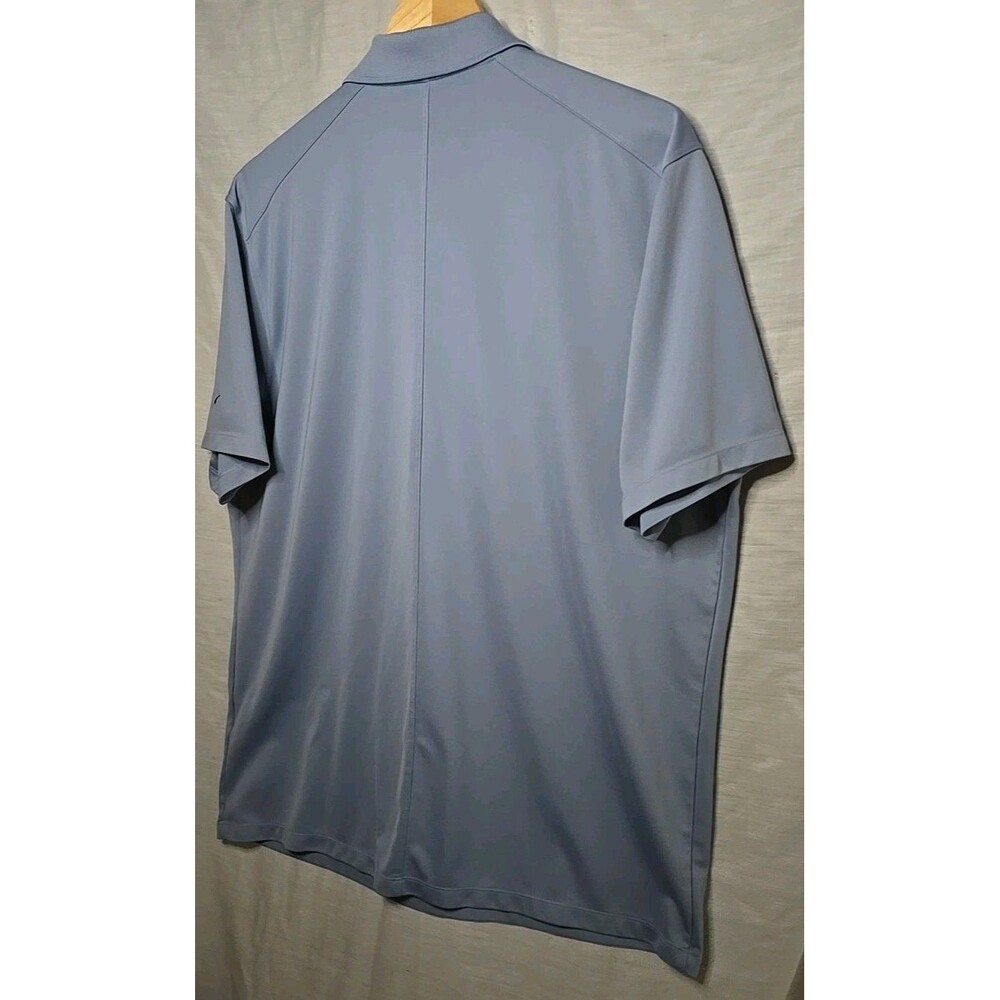 Nike Golf Dri-Fit Polo Shirt, Sz XL, Light Blue, Logo Recycled Polyester - Picture 7 of 9